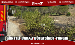 Gönyeli Baraj Bölgesinde yangın...