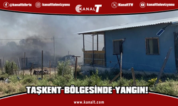 Taşkent bölgesinde yangın: Ekiplerin müdahalesi sürüyor