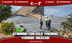 KTMMOB İnşaat Mühendisleri Odası, Kumyalı’daki TÜK Silo yıkımını yerinde inceledi