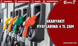 Akaryakıt fiyatlarına 4 TL zam