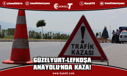 Güzelyurt-Lefkoşa Anayolu'nda kaza: 1'i ağır 3 yaralı