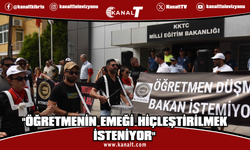 KTOEÖS'ten tüzük değişikliği tepkisi: Milli Eğitim Bakanlığı önünde eylem yapıldı