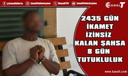 2435 gündür KKTC’de ikamet izinsiz kaldığı tespit edildi