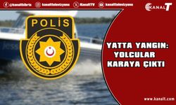 Dipkarpaz açıklarında yatta yangın