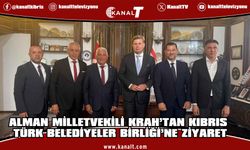 Alman Milletvekili Krah, Kıbrıs Türk Belediyeler Birliği’ni ziyaret etti