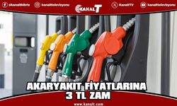 Akaryakıt Fiyatlarına 3 TL Zam