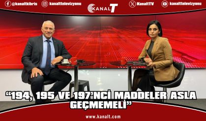 Taçoy: • “Ceza Yasası Bu Maddelerle Meclis’e Gelirse Ret Vereceğim”