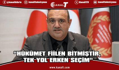 Barçın: Hükümet fiilen bitmiştir, tek yol erken seçim