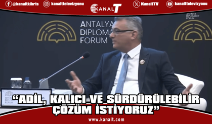Erhürman: “Adil, kalıcı ve sürdürülebilir çözüm istiyoruz”