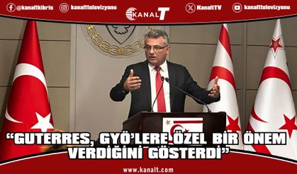 Cumhurbaşkanı Erhürman: “Guterres, GYÖ’lere özel bir önem verdiğini gösterdi”