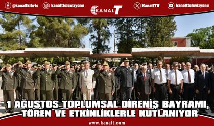 1 Ağustos Toplumsal Direniş Bayramı: Atatürk Anıtı ve Şehitler Anıtı’nda tören düzenlendi