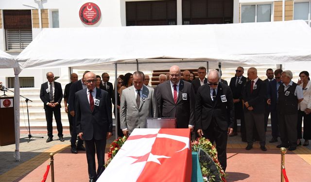 Eski milletvekili Ergün Vehbi için Cumhuriyet Meclisi’nde tören düzenlendi