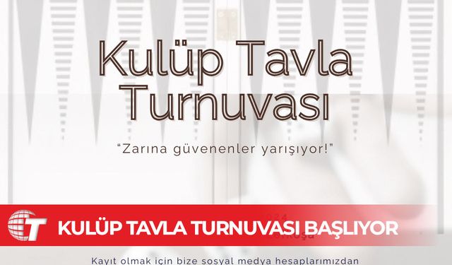 Lefkoşa Gençlik Derneği ve Kardeş Ocağı iş birliğiyle tavla turnuvası düzenleniyor