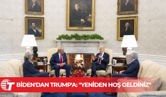 Biden ile Trump'ın Beyaz Saray'da buluştu