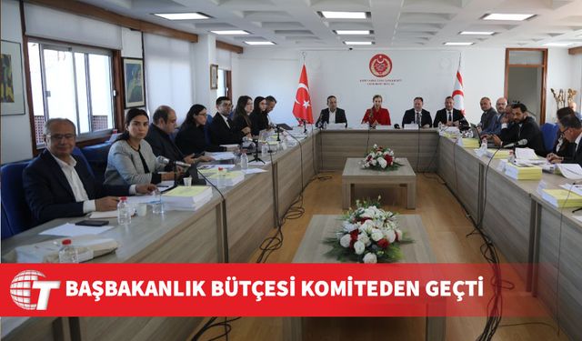 Başbakanlık bütçesi oy çokluğuyla komiteden geçti