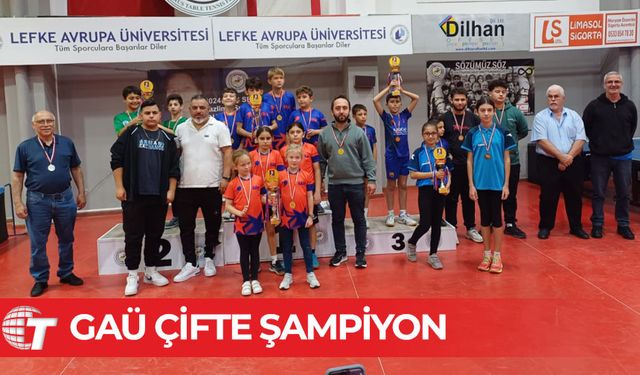 GAÜ çifte şampiyon