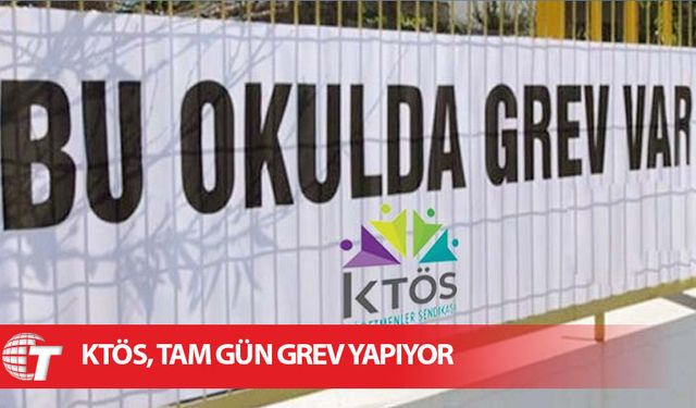 KTÖS Mehmetçik İlkokulu’nda tam gün grev yapıyor