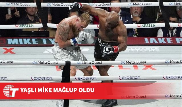 58 yaşındaki Mike Tyson, 27 yaşındaki Jake Paul'e mağlup oldu