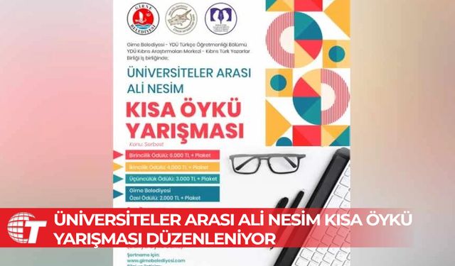 Üniversiteler arası Ali Nesim Kısa Öykü Yarışması düzenleniyor