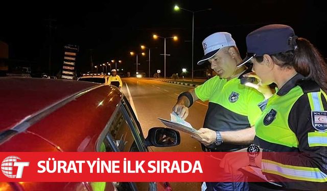 Trafik denetimlerinde dün 339 sürücü rapor edildi