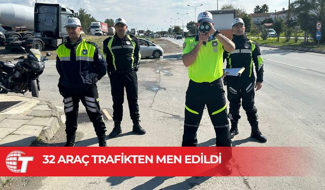 Trafik denetimlerinde 18 alkollü sürücü rapor edildi