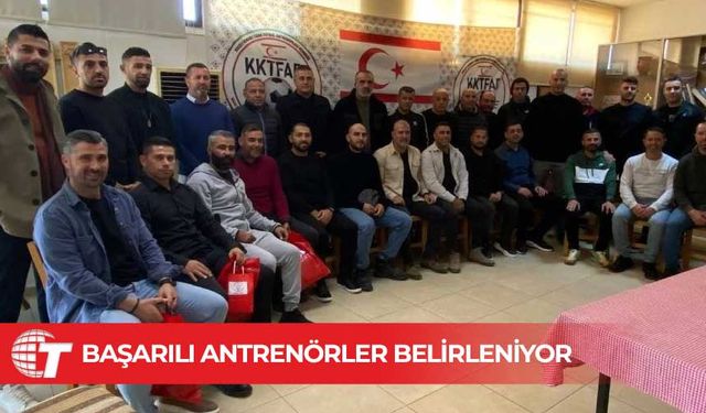 KKTFAD ilk devrenin son 5 haftasındaki başarılı antrenörleri ödüllendiriyor