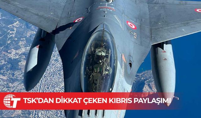 TSK’dan Türk bayraklı selam