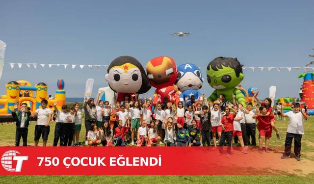 Merit Çocuk Şenliği’nde 750 çocuk eğlendi