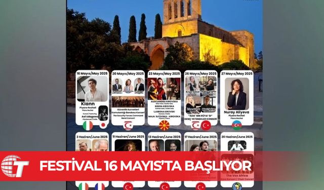 Bellapais Müzik Festivali 16 Mayıs’ta başlıyor