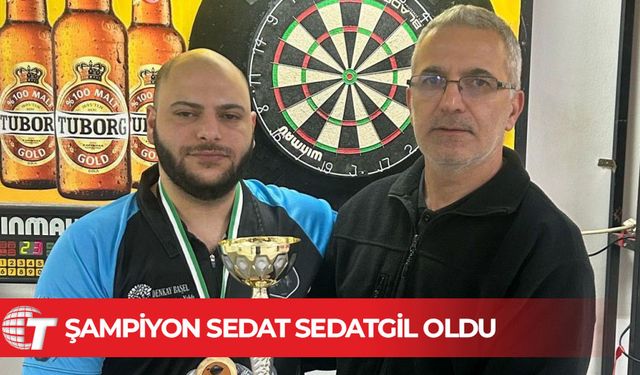 Ferdi Birinci Darts Ligi’nde Şampiyon Sedat Sedatgil