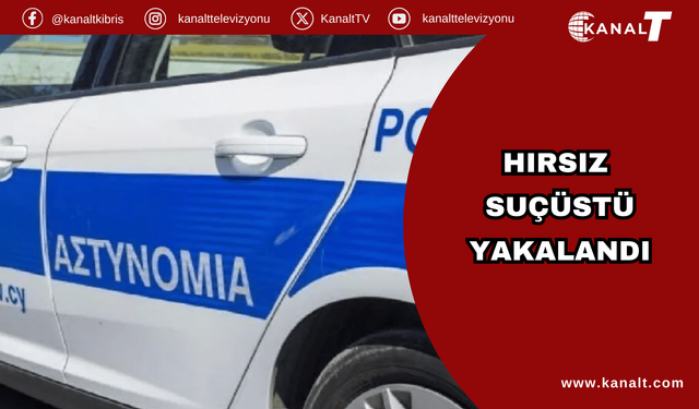 Güney Kıbrıs'ta Hırsızlık:  Şahsın, Kıbrıslı Türk olduğu iddia edildi