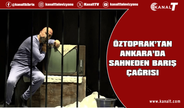 Abdullah Öztoprak, Ankara Tiyatro Festivali’nde tek kişilik oyunuyla yer aldı