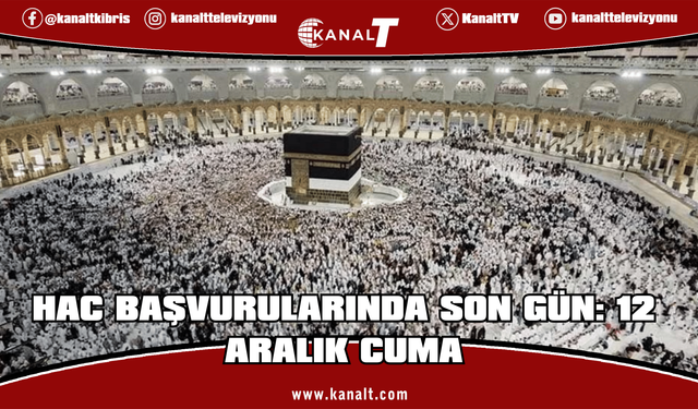 2026 Hac ön kayıtları Cuma günü sona eriyor