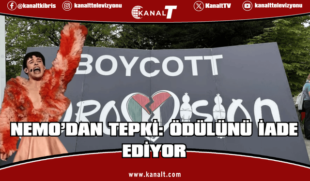 2024 Eurovision Şarkı Yarışması'nı kazanan Nemo, İsrail'in katılımına tepki olarak ödülünü iade edecek