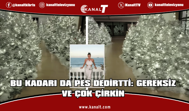 Kim Kardashian'ın noel süslemeleri tepki topladı