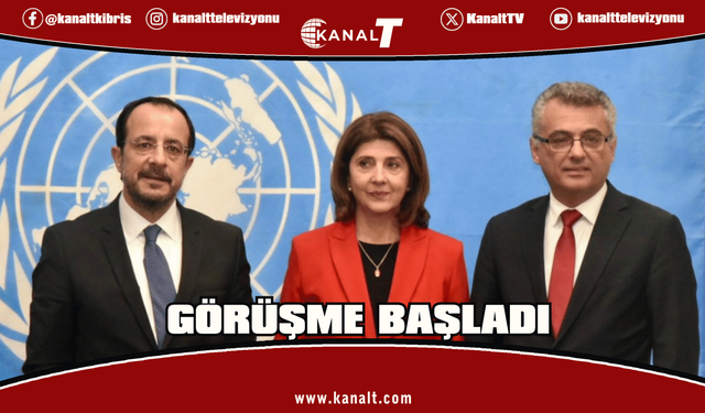 Erhürman, Hristodulidis ve Holguin görüşmesi başladı