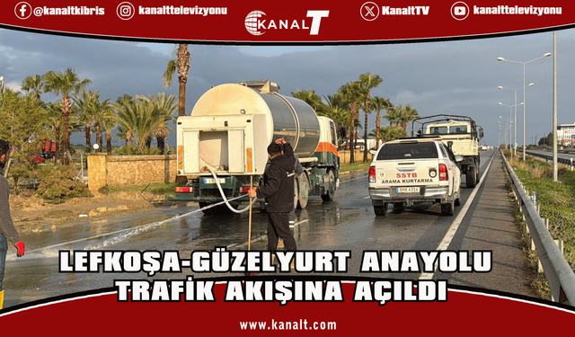 Lefkoşa-Güzelyurt Anayolu Trafik Akışına Açıldı
