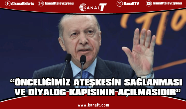 Cumhurbaşkanı Erdoğan: Biz sulhun tarafındayız