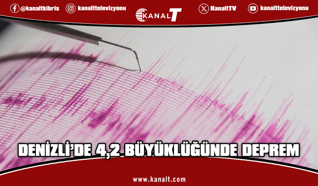 Denizli'de 4,2 büyüklüğünde deprem