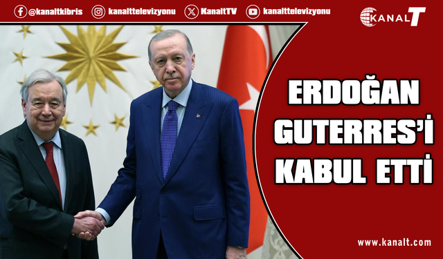 Erdoğan, BM Genel Sekreteri Guterres'i kabul etti