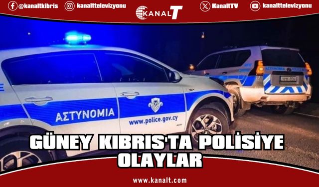 Güney Kıbrıs'ta polisiye olaylar: Larnaka'da polisin devriye aracı çalındı