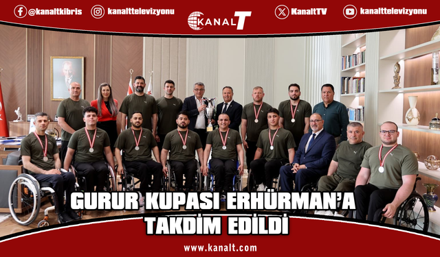 Erhürman, Vakıflar Tekerlekli Sandalye Basketbol Takımı’nı kabul etti