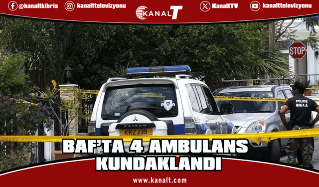 Baf’ta özel sağlık merkezine ait 4 ambulans kundaklandı