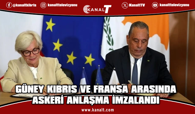 Güney Kıbrıs ile Fransa arasında savunma iş birliği anlaşması imzalandı
