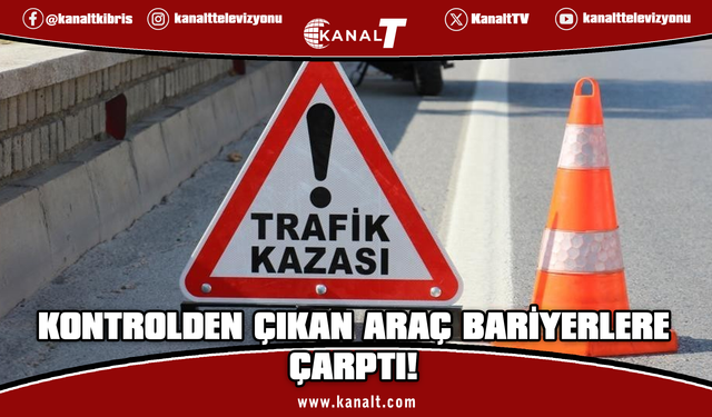 Lefkoşa’da trafik kazası: 1 ağır yaralı