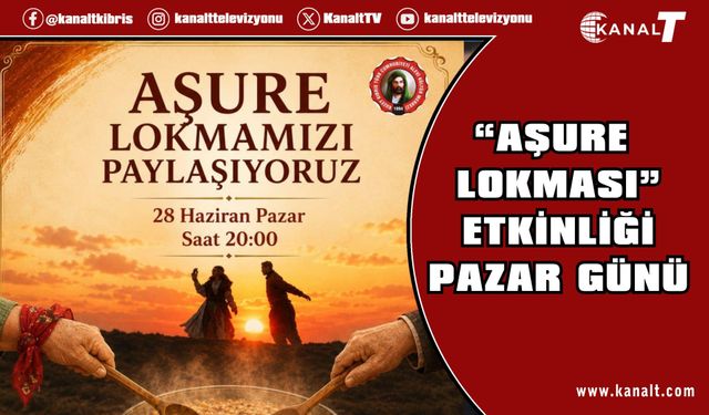 “Aşure Lokması” etkinliği Pazar günü