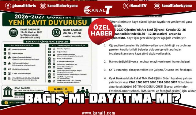 BAĞIŞ MI DAYATMA MI?