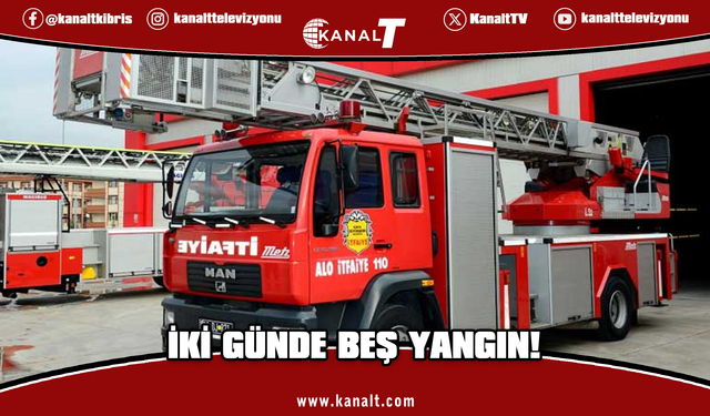 Ülkede iki günde beş yangın meydana geldi