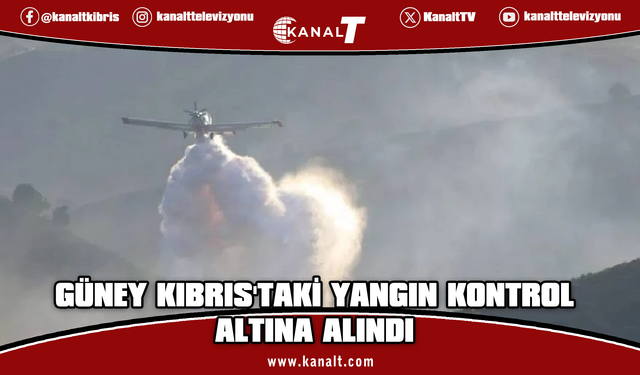 Güney Kıbrıs’ta ordunun eğitim atışları nedeniyle çıkan yangın kontrol altında