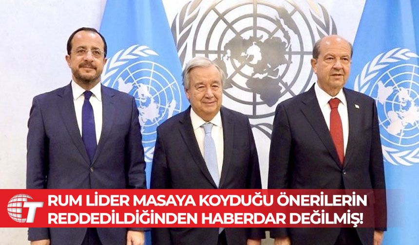 Rum lider masaya koyduğu önerilerin reddedildiğinden haberdar değilmiş!